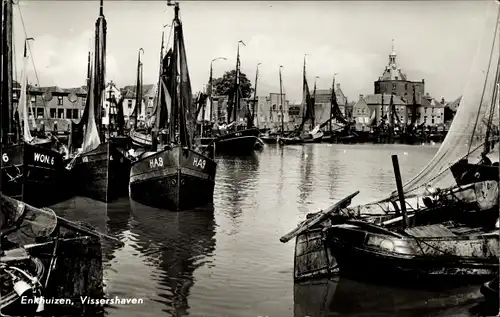 Ak Enkhuizen Nordholland Niederlande, Vissershaven