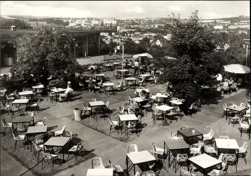 Ak Gera in Thüringen, HO-Terrassencafe Osterstein