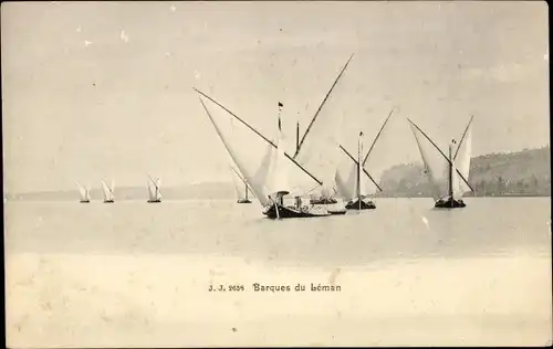 Ak Genf Genf Schweiz, Barques du Leman