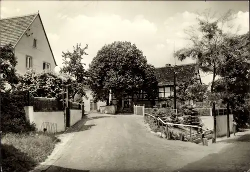 Ak Schmannewitz Dahlen im Kreis Nordsachsen, Dorfstraße