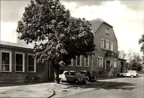 Ak Schöna Sörnewitz Cavertitz in Sachsen, Forsthaus, Straßenseite