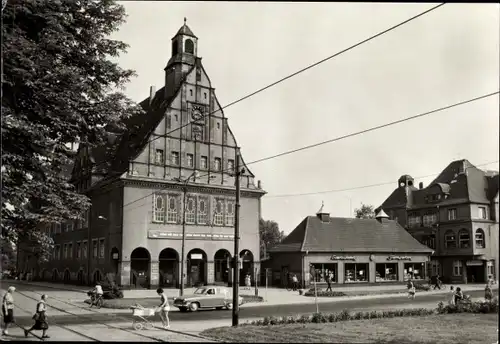 Ak Schkeuditz in Sachsen, Rathaus, Ernst-Thälmann-Platz