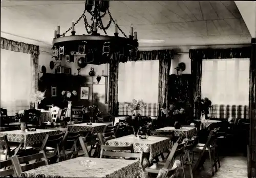 Ak Lehde Lübbenau im Spreewald, Café Venedig, Gastraum