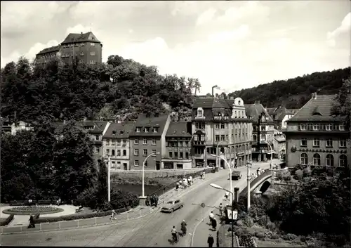 Ak Greiz im Vogtland, Elsterbrücke