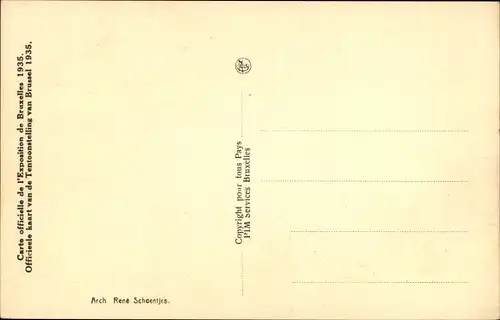 Ak Brüssel, Weltausstellung 1935, Pavillon Kongo, Elefant, Besucher
