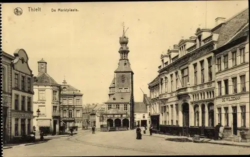 Ak Tielt Westflandern, Marktplaats, De Wildemann