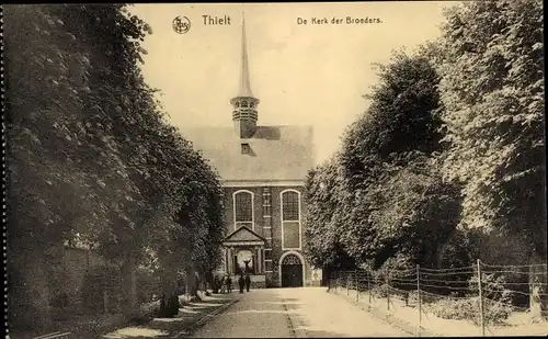 Ak Tielt Westflandern, De Kerk der Minderbroeders