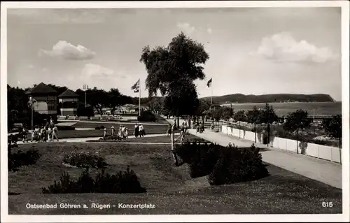 Ak Ostseebad Göhren auf Rügen, Konzertplatz, Promenade