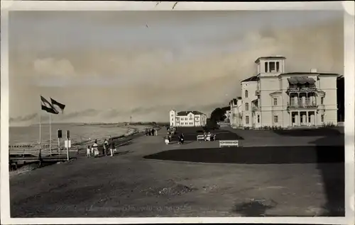 Ak Seebad Heiligendamm Bad Doberan, Strandpromenade, Villen