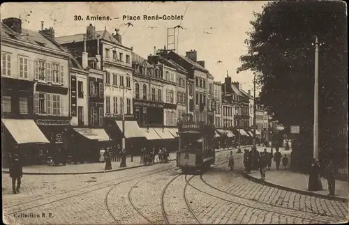 Ak Amiens Somme, Place Rene-Goblet