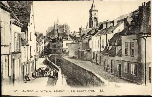Ak Amiens Somme, Die Straße der Gerber