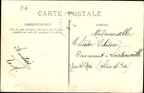 Ak Amiens Somme, Der Wasserspaziergang