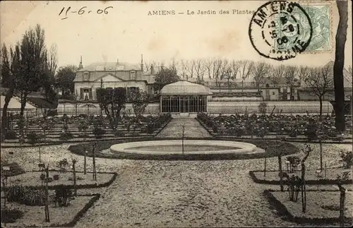 Ak Amiens Somme, Der Botanische Garten