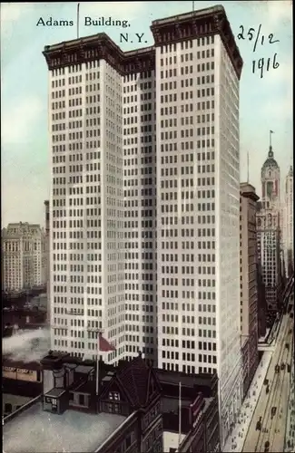 Ak New York City USA, Adams Building