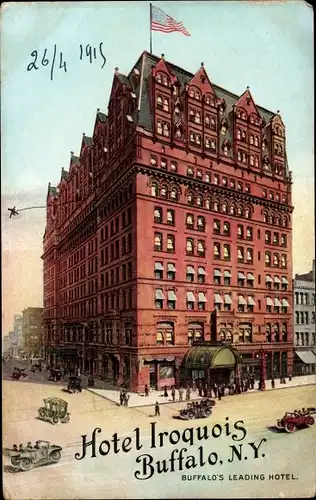 Ak Buffalo New York USA, Hotel Iroquois