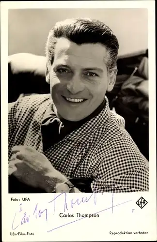 Ak Schauspieler Carlos Thompson, Portrait, Film Stefanie