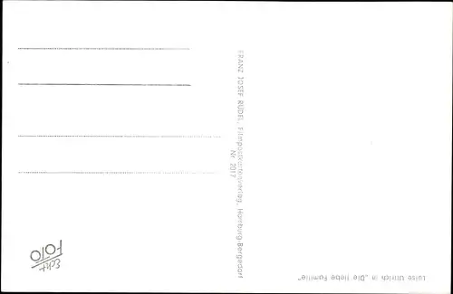 Ak Schauspielerin Luise Ullrich, Die liebe Familie, Portrait, Autogramm