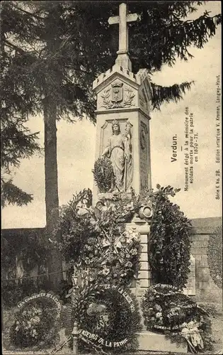 Postkarte Verdun-Meuse, Denkmal