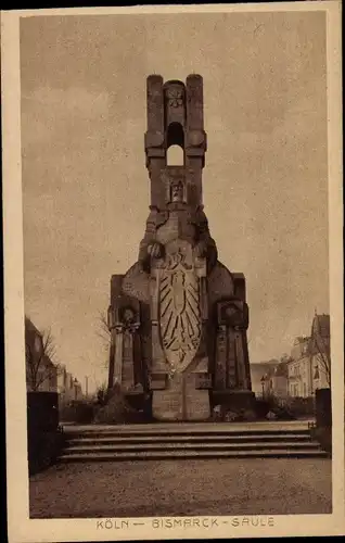 Ak Köln am Rhein, Bismarck-Säule