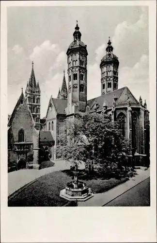Ak Naumburg an der Saale, Dom, Blick von Südosten, Querhaus mit gotischem Ostchor