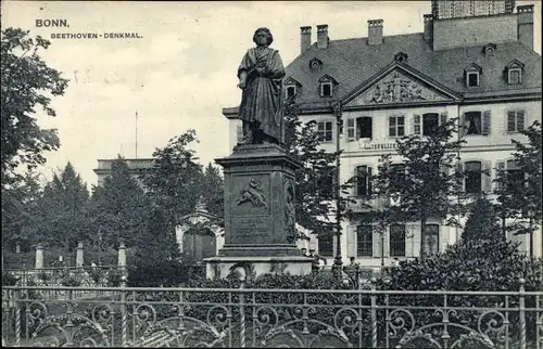 Ak Bonn am Rhein, Beethoven-Denkmal