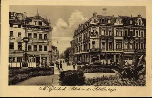 Ak Mönchengladbach am Niederrhein, Schillerstraße