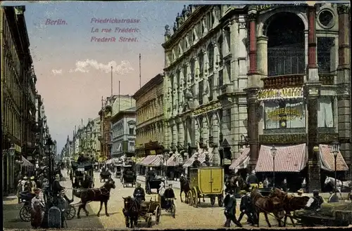 Ak Berlin Mitte, Friedrichstraße, Geschäfte