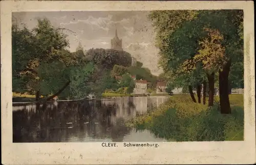 Ak Bad Cleve Kleve am Niederrhein, Schwanenburg