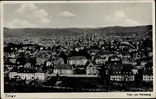 Ak Trier, Panorama vom Petersberg