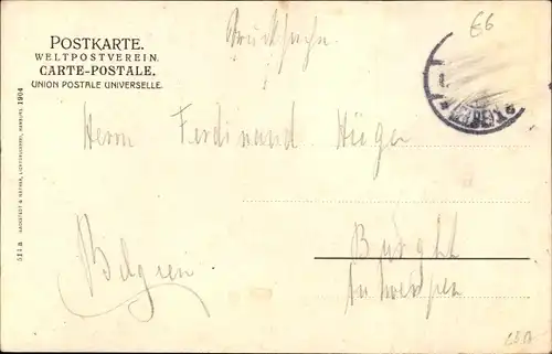 Ak Hamburg Altona, Post, Straßenpartie