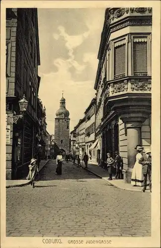 Ak Coburg in Oberfranken, Große Judengasse