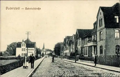 Ak Duderstadt Eichsfeld Niedersachsen, Bahnhofstraße