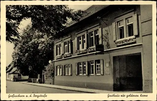 Ak Großsachsen Hirschberg an der Bergstraße, Gasthaus zur goldenen Krone