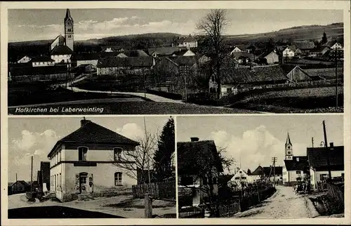 Ak Hofkirchen in Niederbayern, Gesamtansicht, Straßenpartie