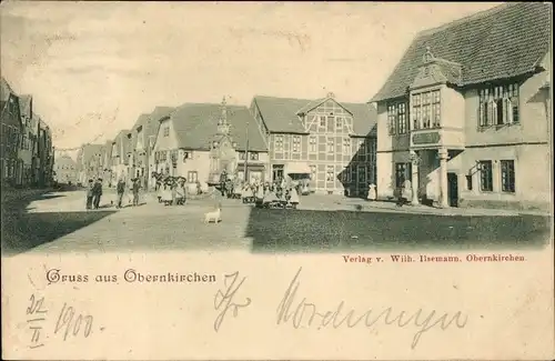 Ak Obernkirchen im Kreis Schaumburg, Marktplatz