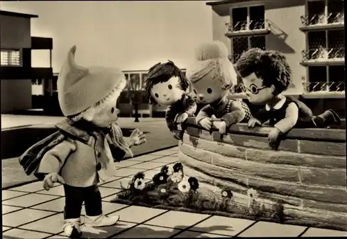 Ak Unser Sandmännchen, Sandmann, DDR Kinderfernsehen, Kinder, G 6394