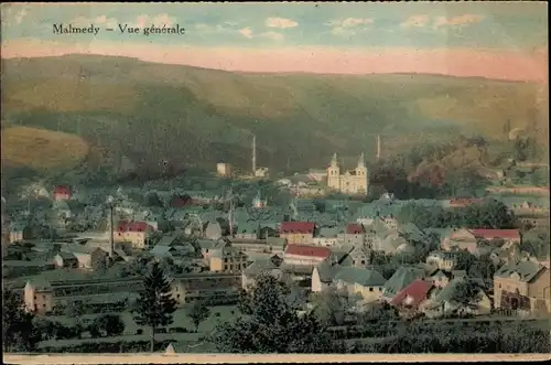 Ak Malmédy Wallonien Lüttich, Gesamtansicht