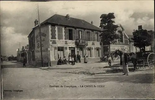 Ak Lacroix Saint Ouen Oise, A-Straße
