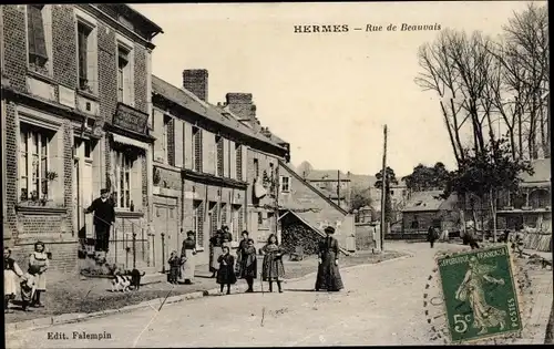 Ak Hermès Oise, Rue de Beauvais