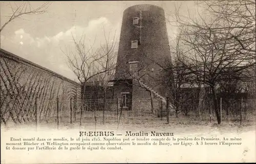 Ak Fleurus Charleroi Wallonien Hennegau, Moulin Naveau