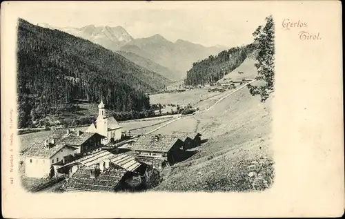 Ak Gerlos im Zillertal Tirol, Gesamtansicht, Kirche