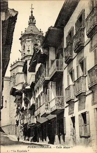 Ak Hondarribia Fuenterrabia Baskenland, Calle Mayor