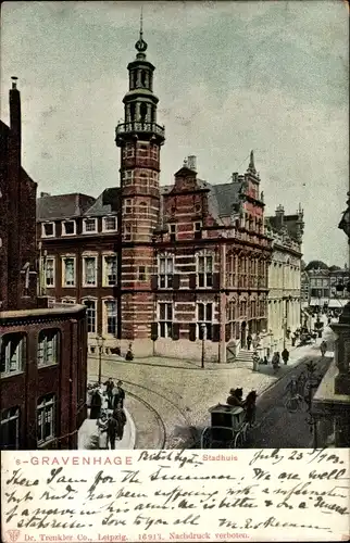 Ak 's Gravenhage Den Haag Südholland, Rathaus