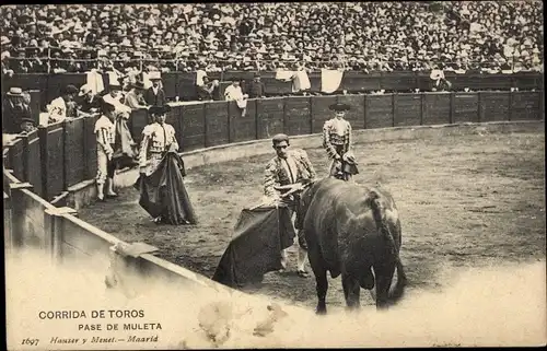 Ak Stierkampf, Corrida de Toros, Pase de Muleta