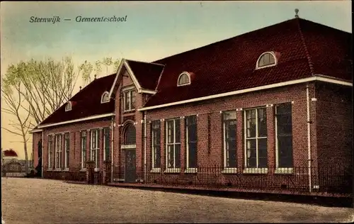 Ak Steenwijk Steenwijkerland Overijssel, Gemeenteschool