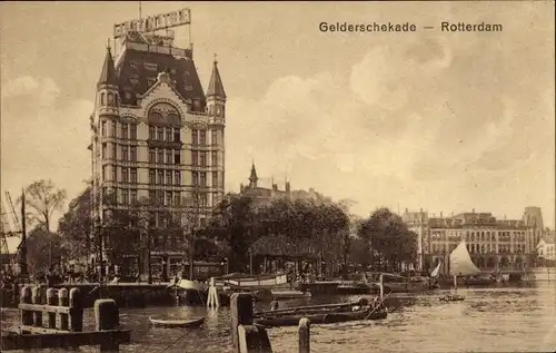 Ak Rotterdam Südholland Niederlande, Gelderschekade