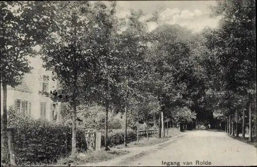 Ak Rolde Drenthe Niederlande, Allee