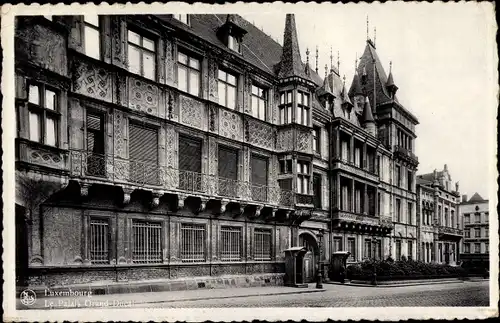 Ak Luxemburg, Le Palais Grand Ducal, Fassade, Rue