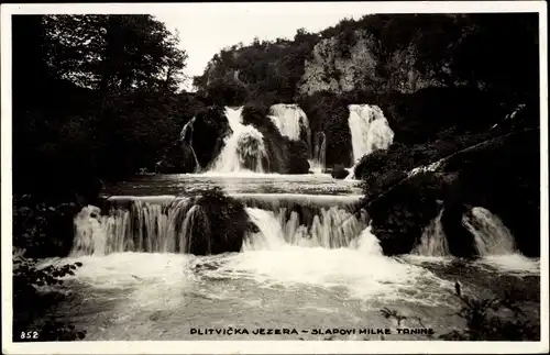 Ak Plitvice Kroatien, Plitvička jezera, Plitvicer Seen