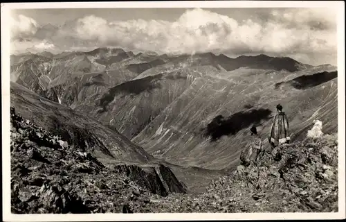 Ak Rumänien, Transylvanische Alpen, Karpaten, Gesamtansicht